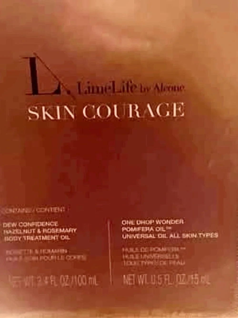 BNIB LimeLife by Alcone Skin Courage box set. Dew Confidence & One Drop Wonder